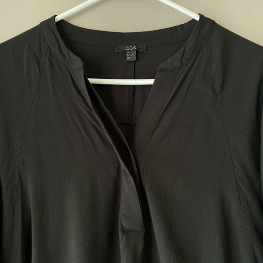 Cos sz S cotton black bat wing sleeve blouse