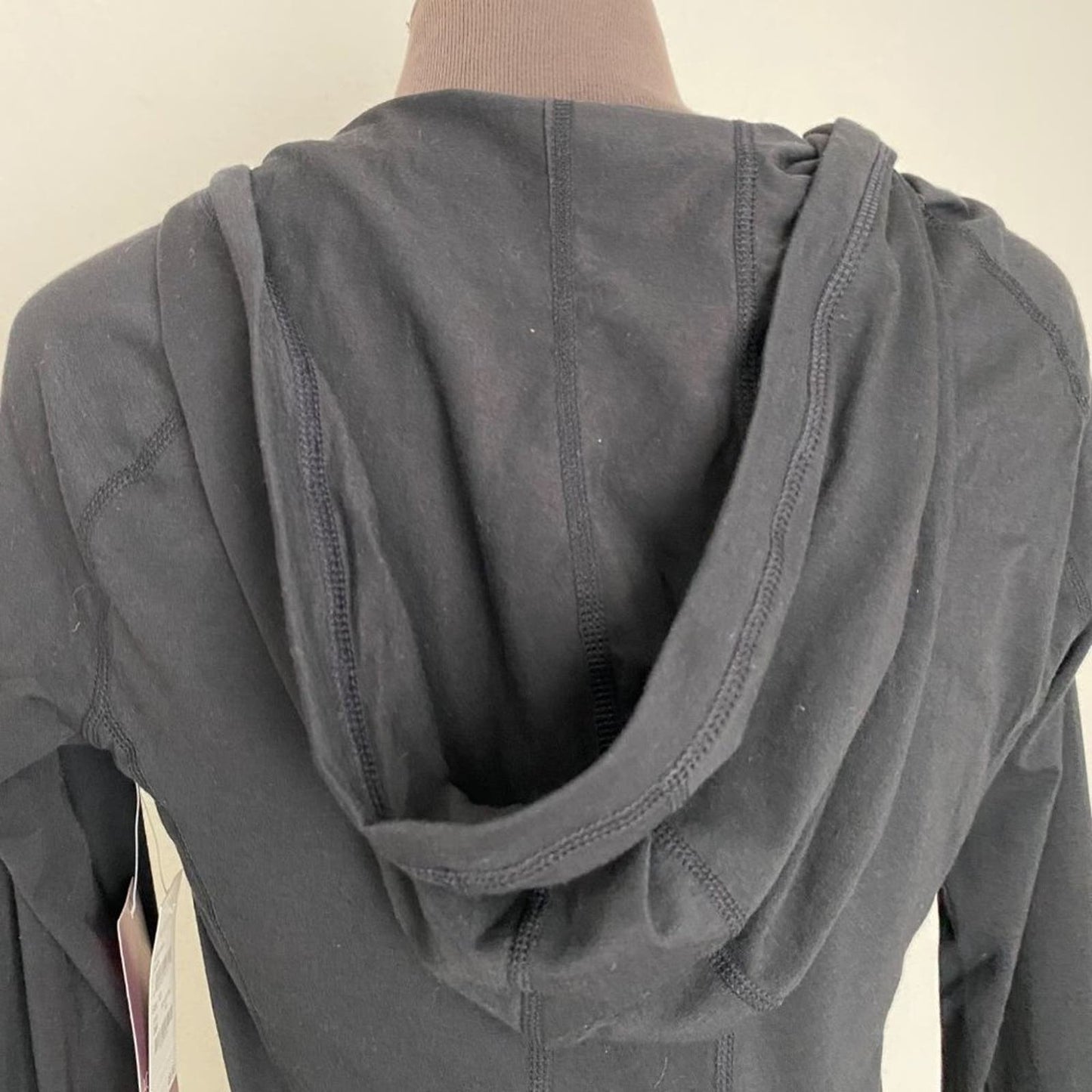 Zella sz XS  hooded scoop neck work out top shirt NWT
