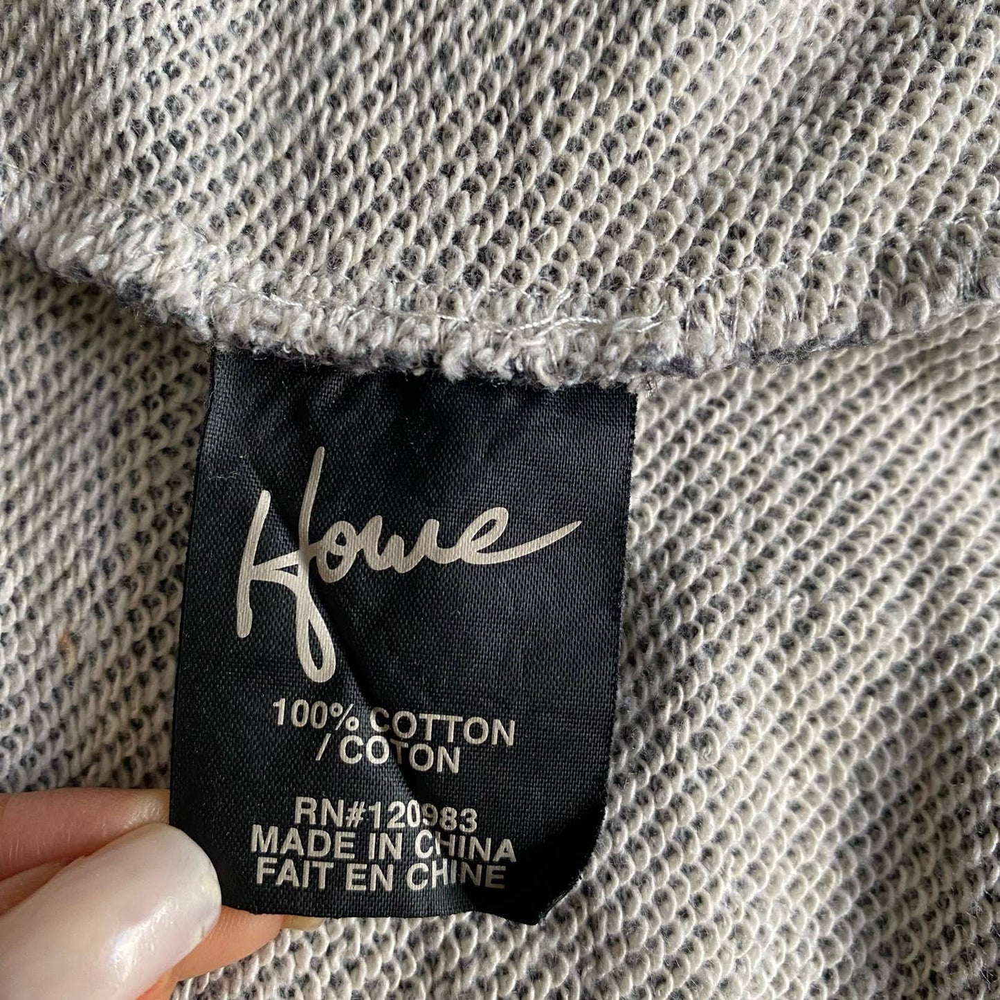 Howie sz L 100% cotton button down hoodie jacket