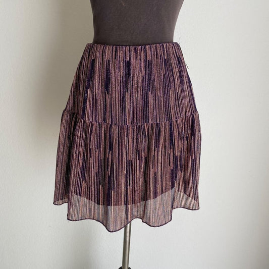 City Studio sz M metallic purple Y2K skirt  NWT