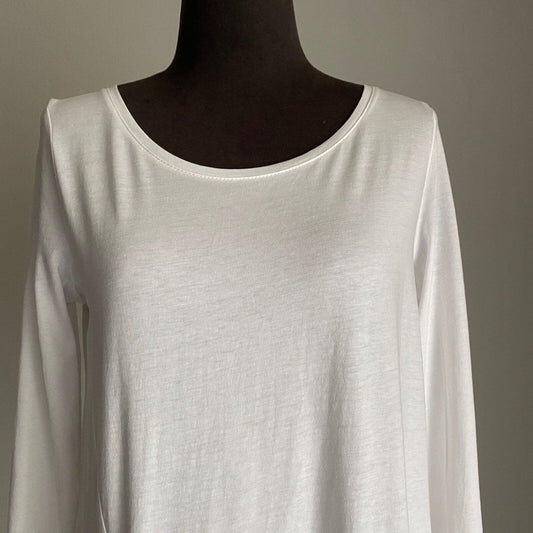 J. Jill sz XS Long sleeve 100% Cotton scoop neck casual boho tunic blouse NWT