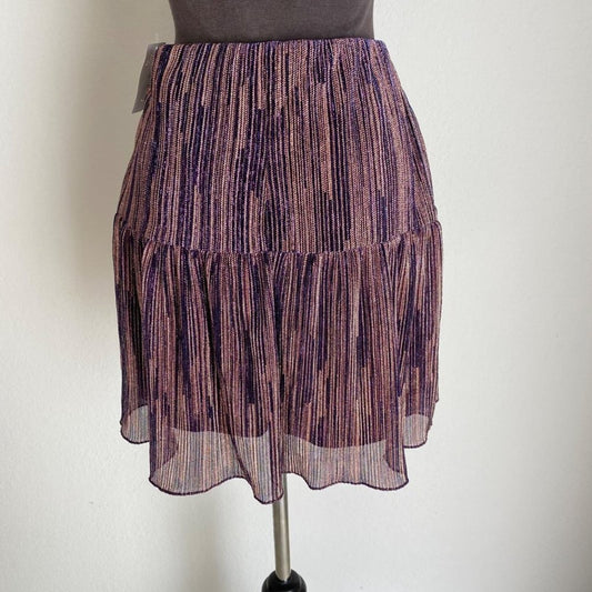 City Studio sz M metallic purple Y2K skirt  NWT