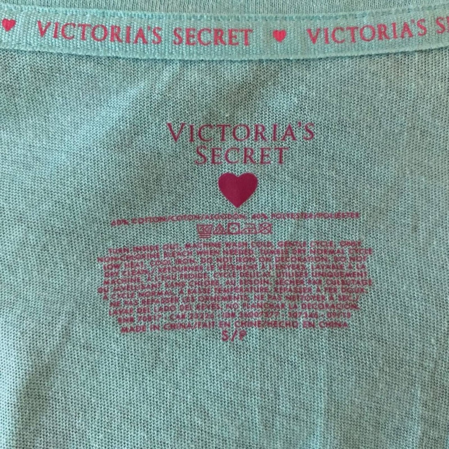 Victoria's Secret S cotton long sleeve Scoop neck night shirt