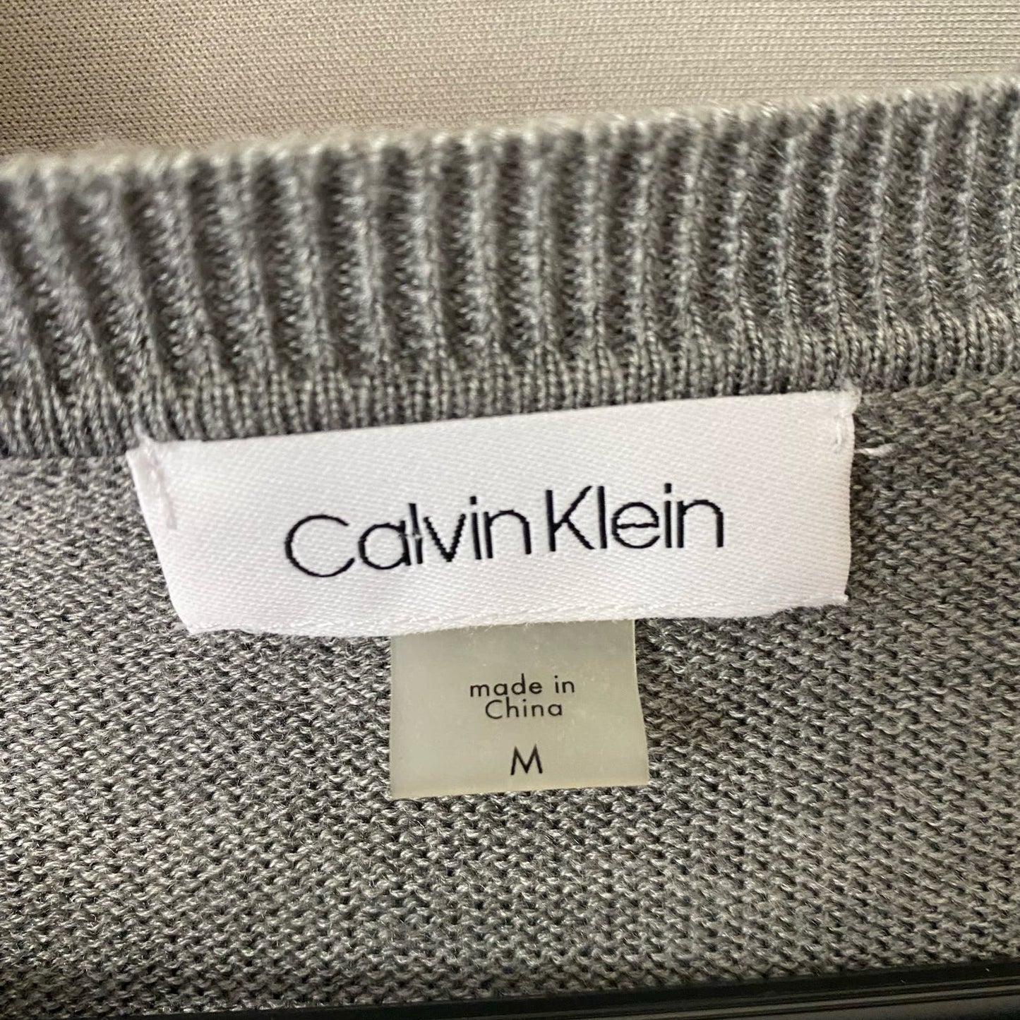Calvin Klein sz M rouge sleeve sweater dress