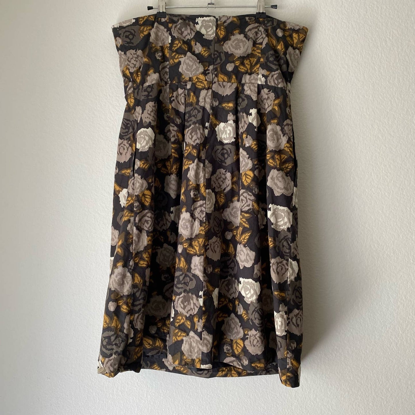 J. Crew sz 12 floral strapless cotton mini dress