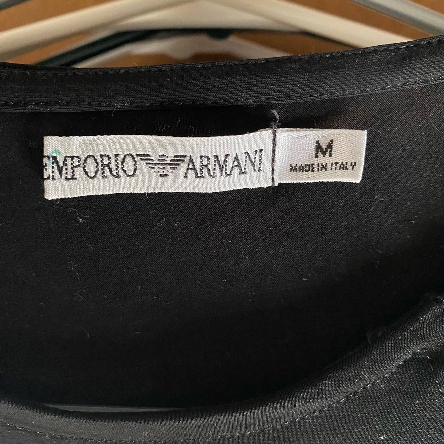 Emporio Armani sz M Long sleeve crew neck zipper blouse