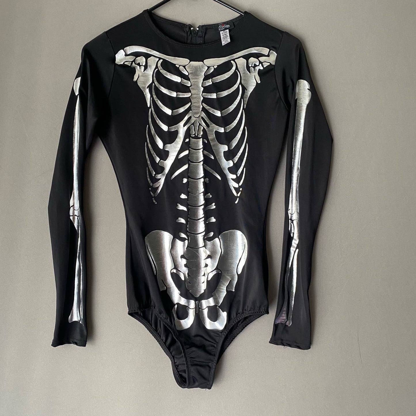 ForPlay sz S/M Skeleton bodysuit halloween day of the dead sexy costume