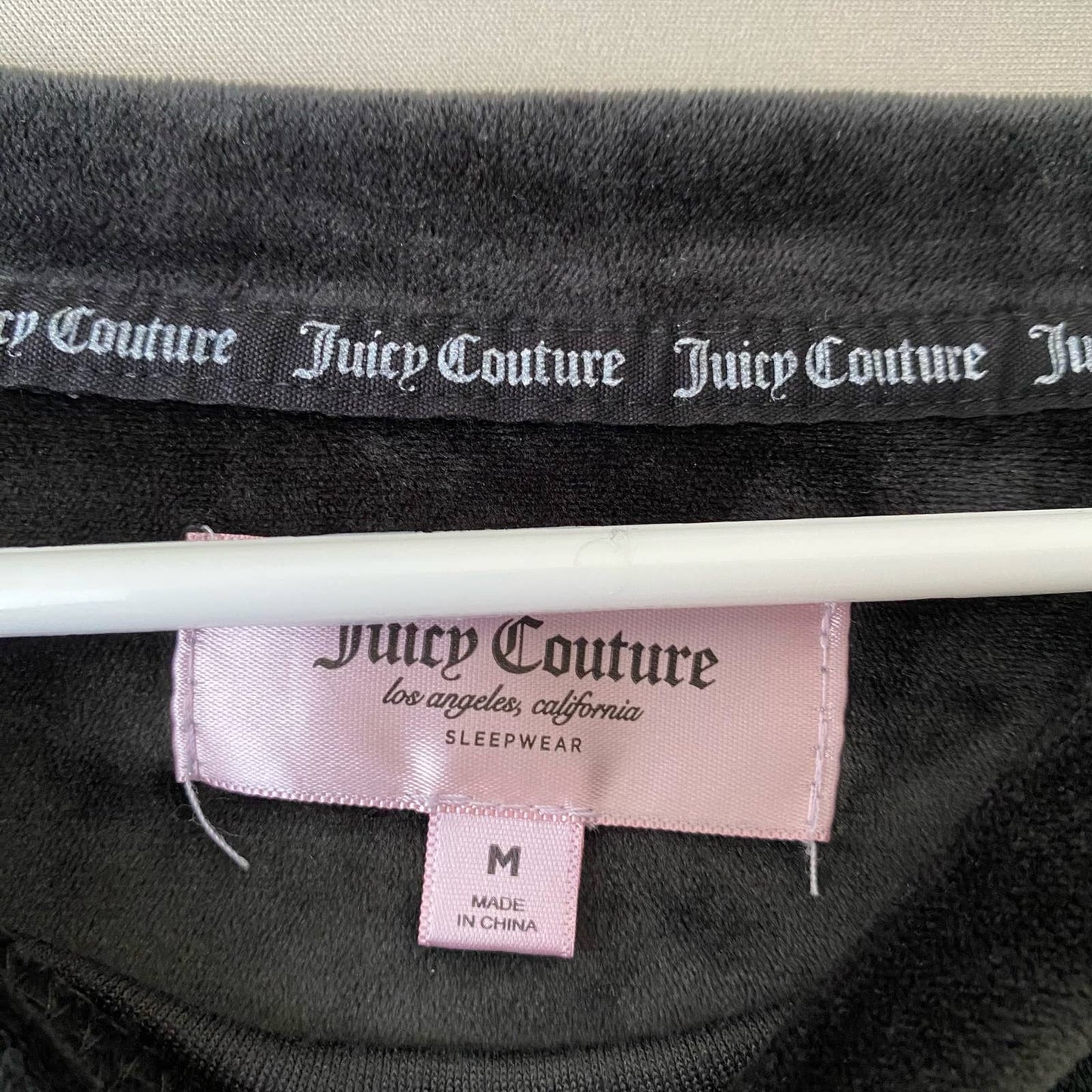 Juicy Couture sz M valor rhinestone sleep shirt