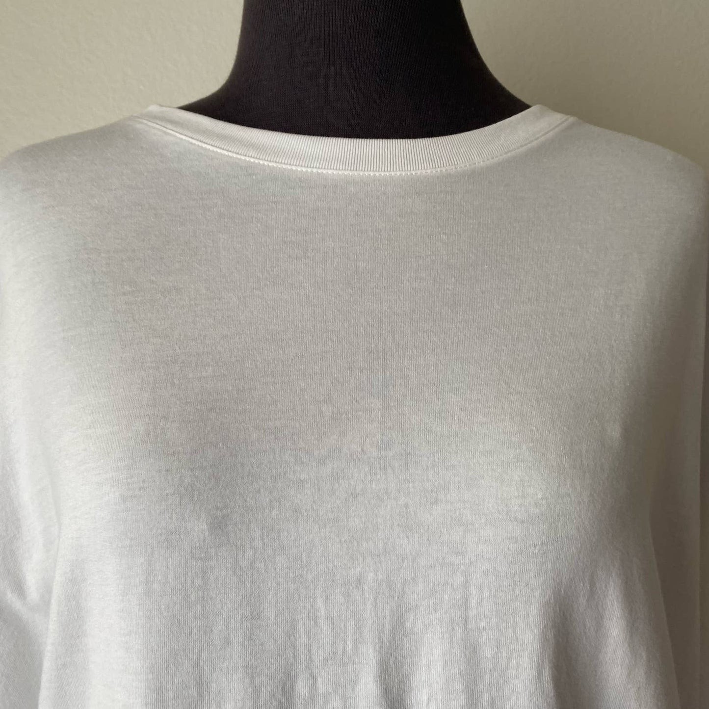 Uniqlo sz XS 3/4 sleeve batwing 100% cotton top shirt NWOT