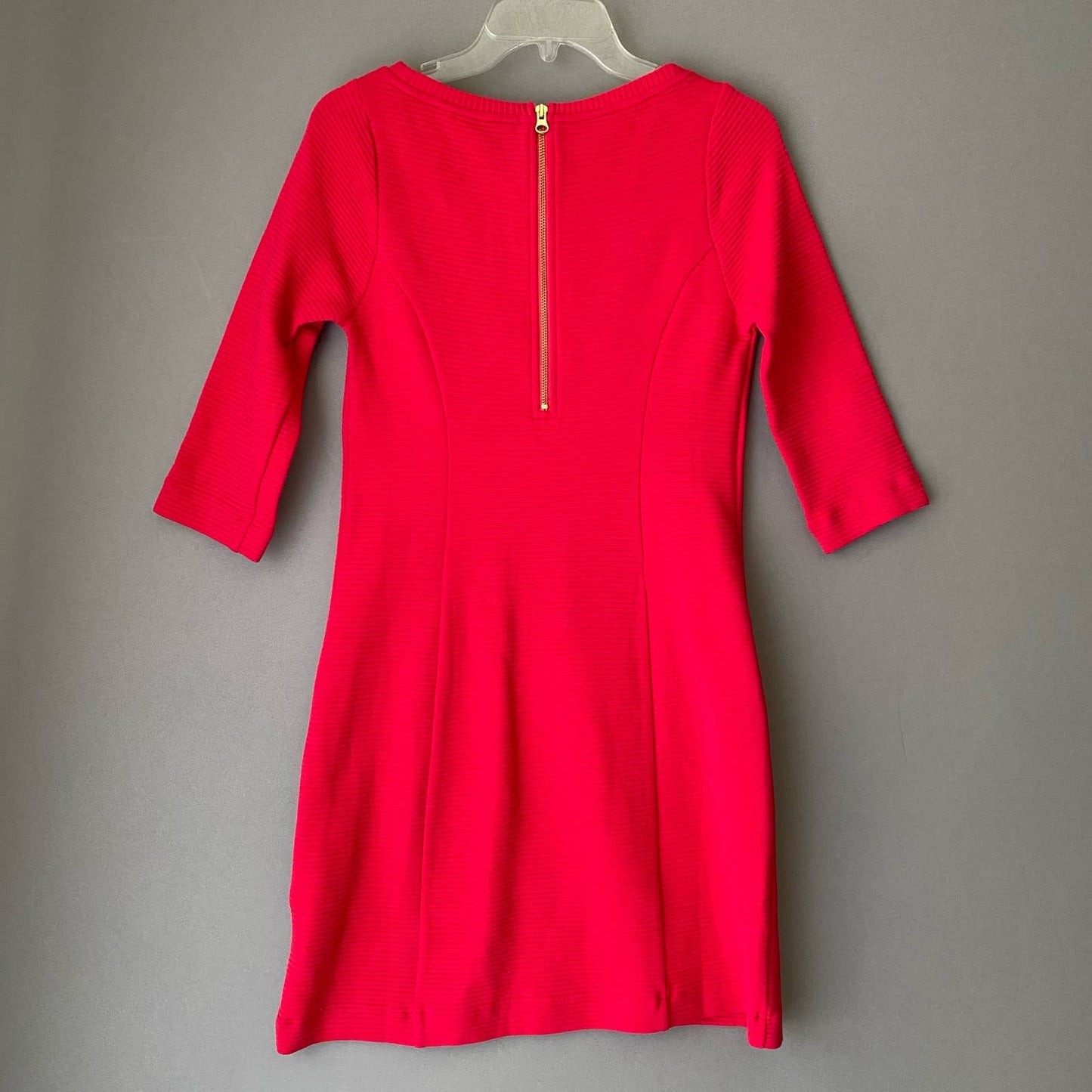 Boden sz 2 ribbed 3/4 sleeve fitted mini dress