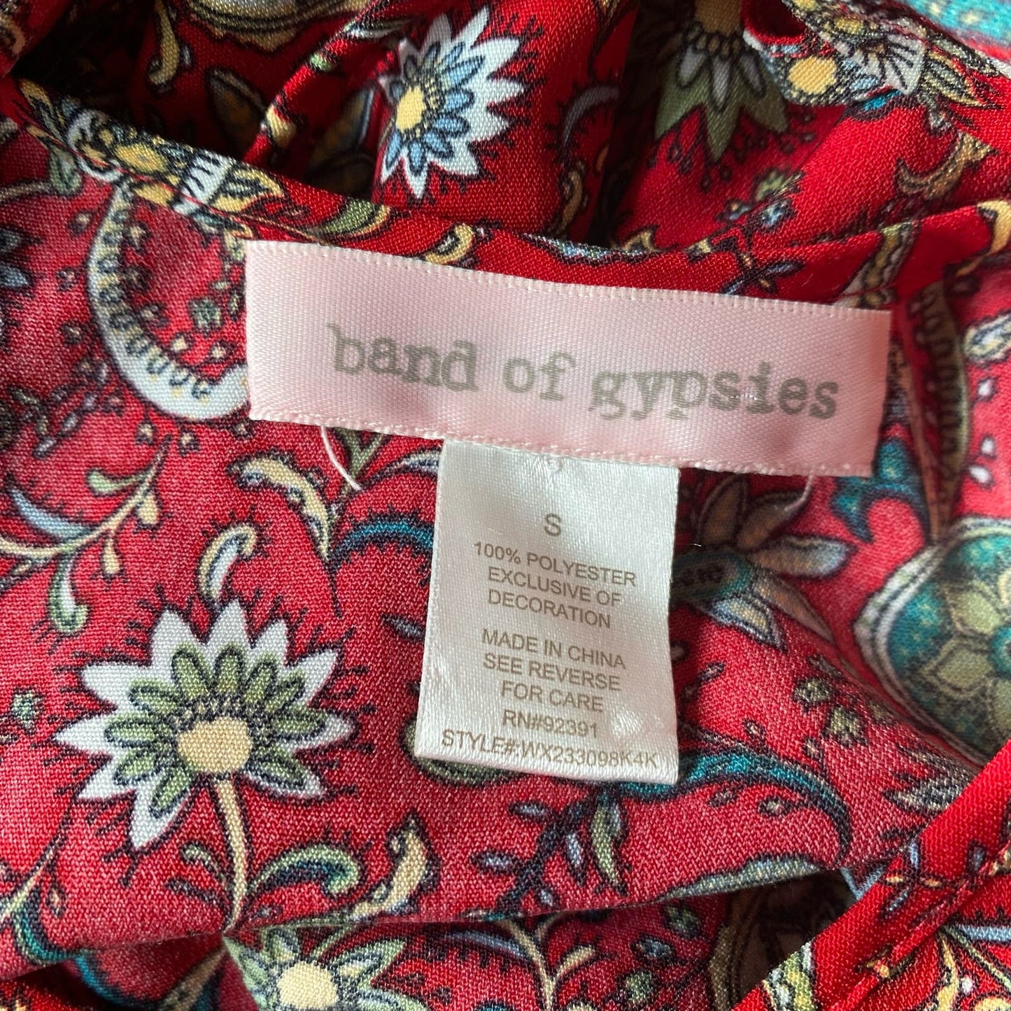 Band of Gypsies sz S floral prairie romper dress  NWOT