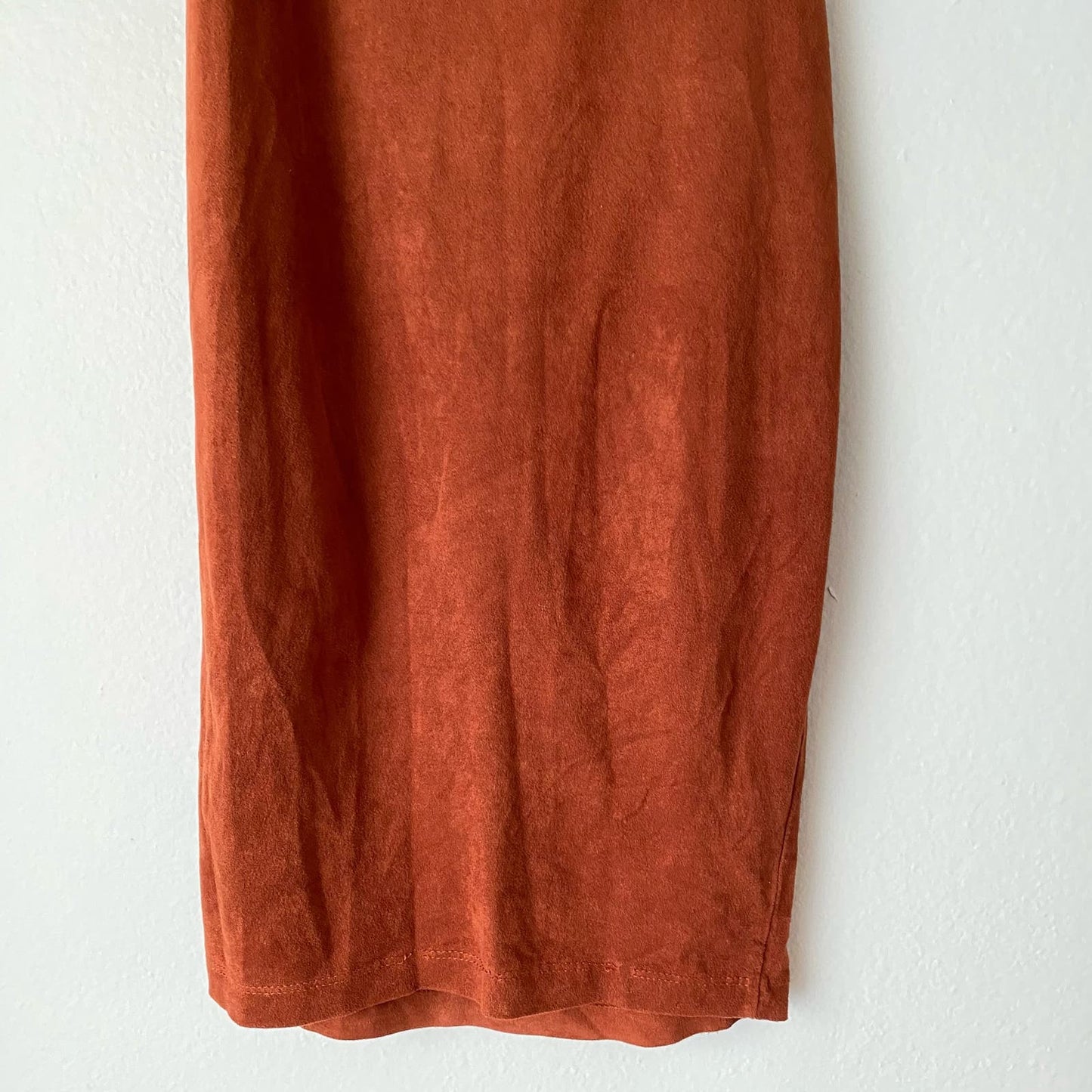 Lovely Day sz S off shoulder faux suede tube dress