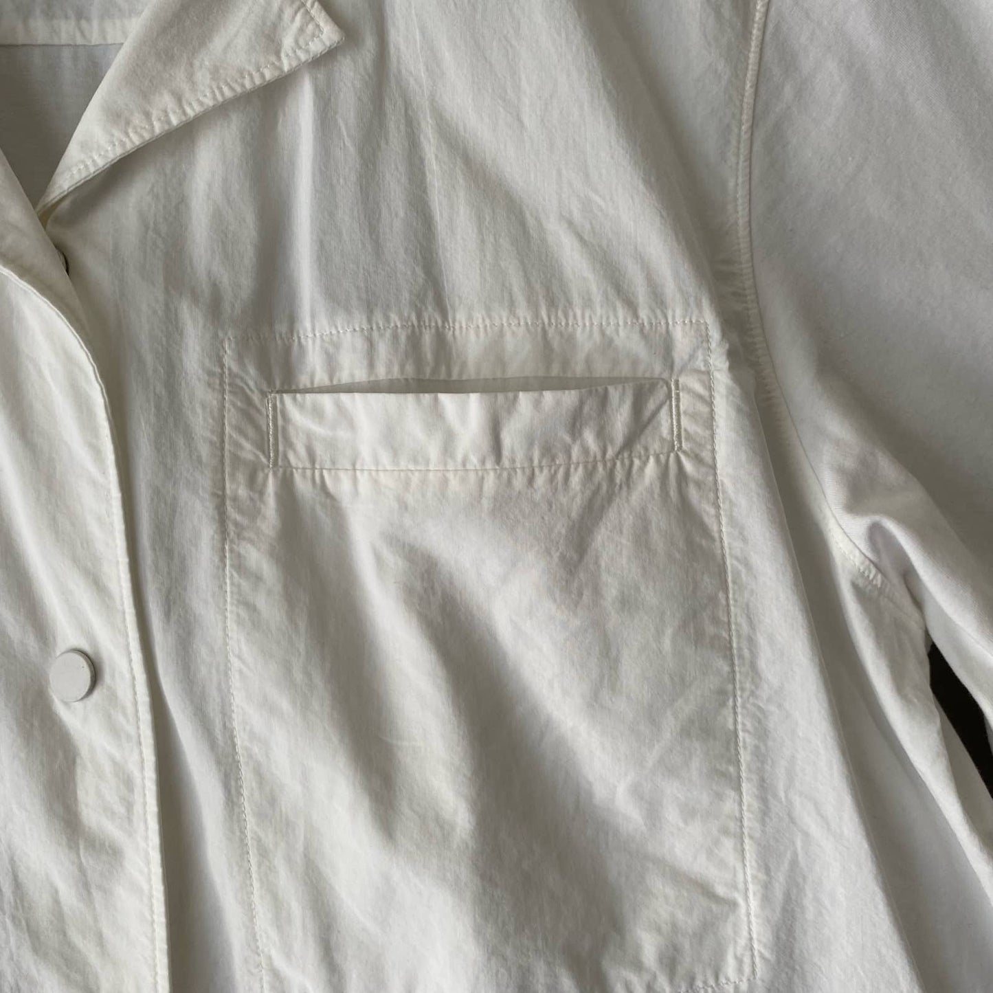Cos sz S button down cropped cotton shirt