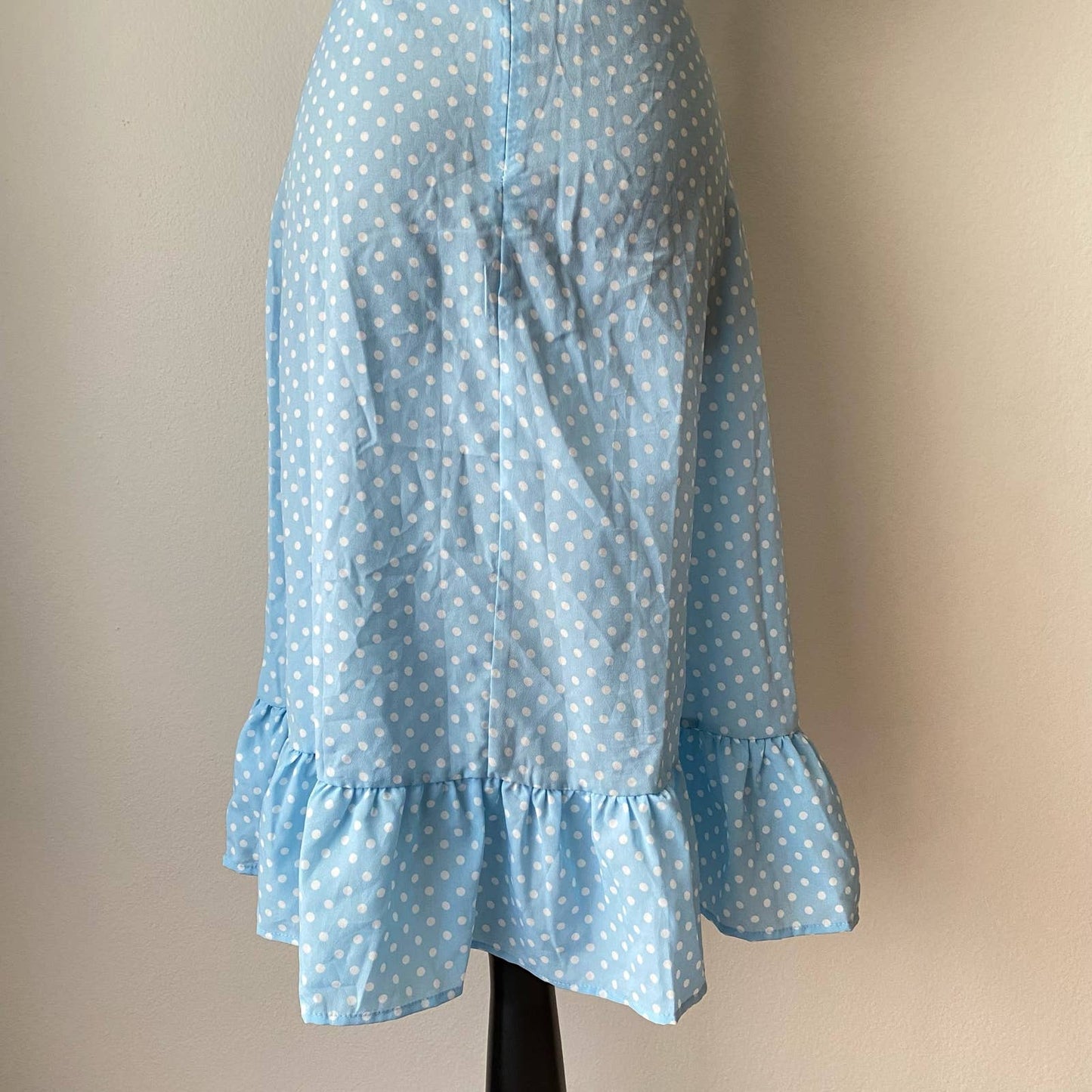 Boohoo sz 8 polkadot 90's inspired vintage midi dress NWT