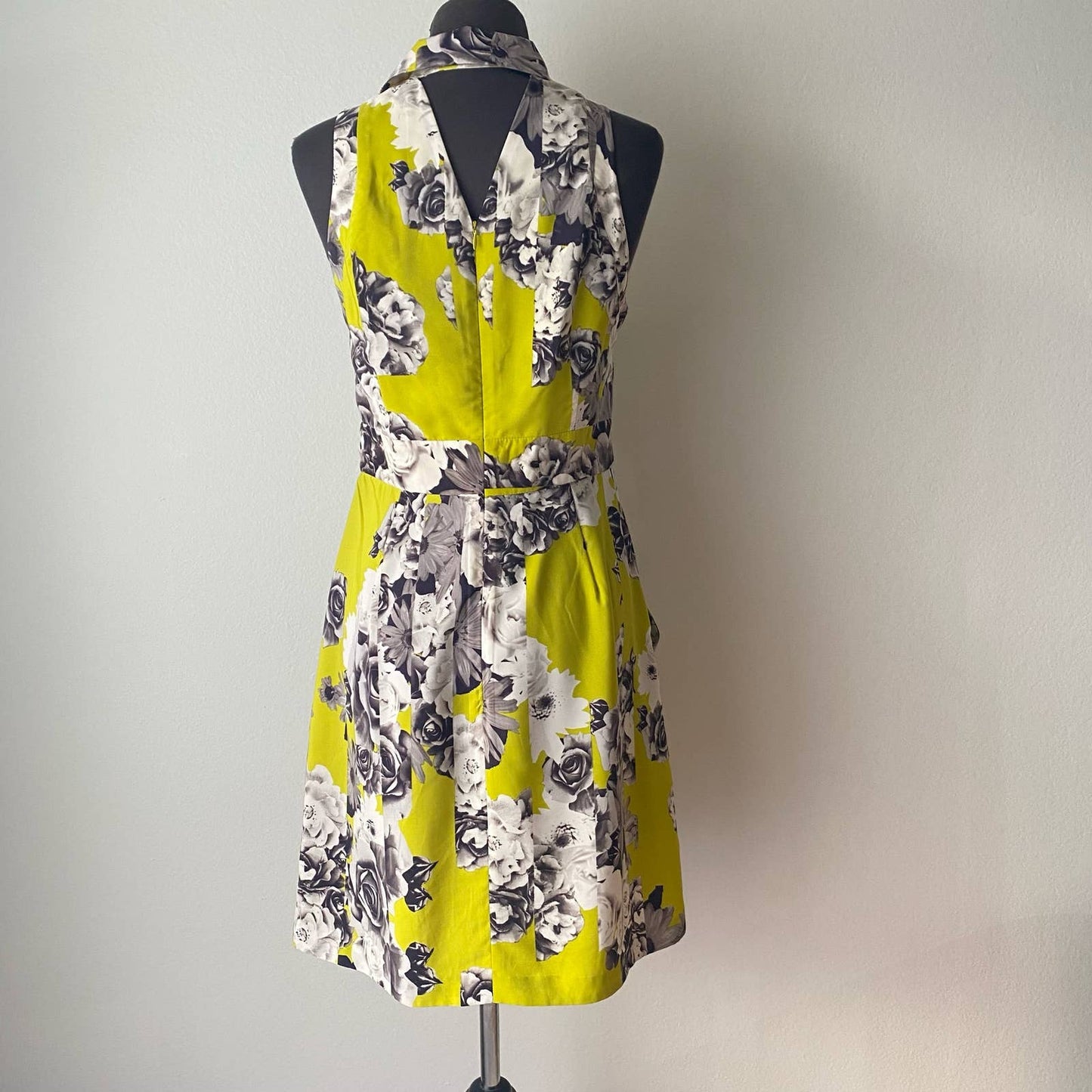 Yoana Baraschi sz 10 floral blouson summer dress with pockets mini dress