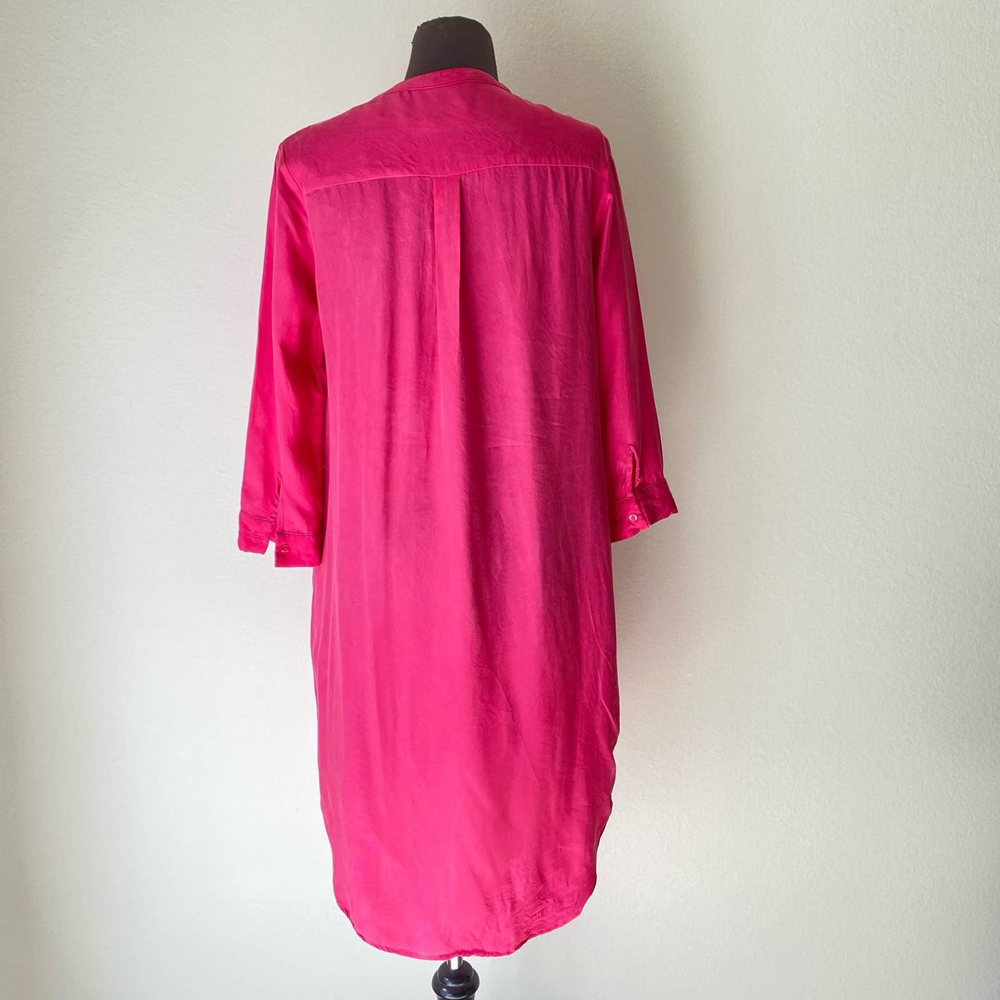 Joh Anthropologie sz M button down oversized shift minimalist tunic dress