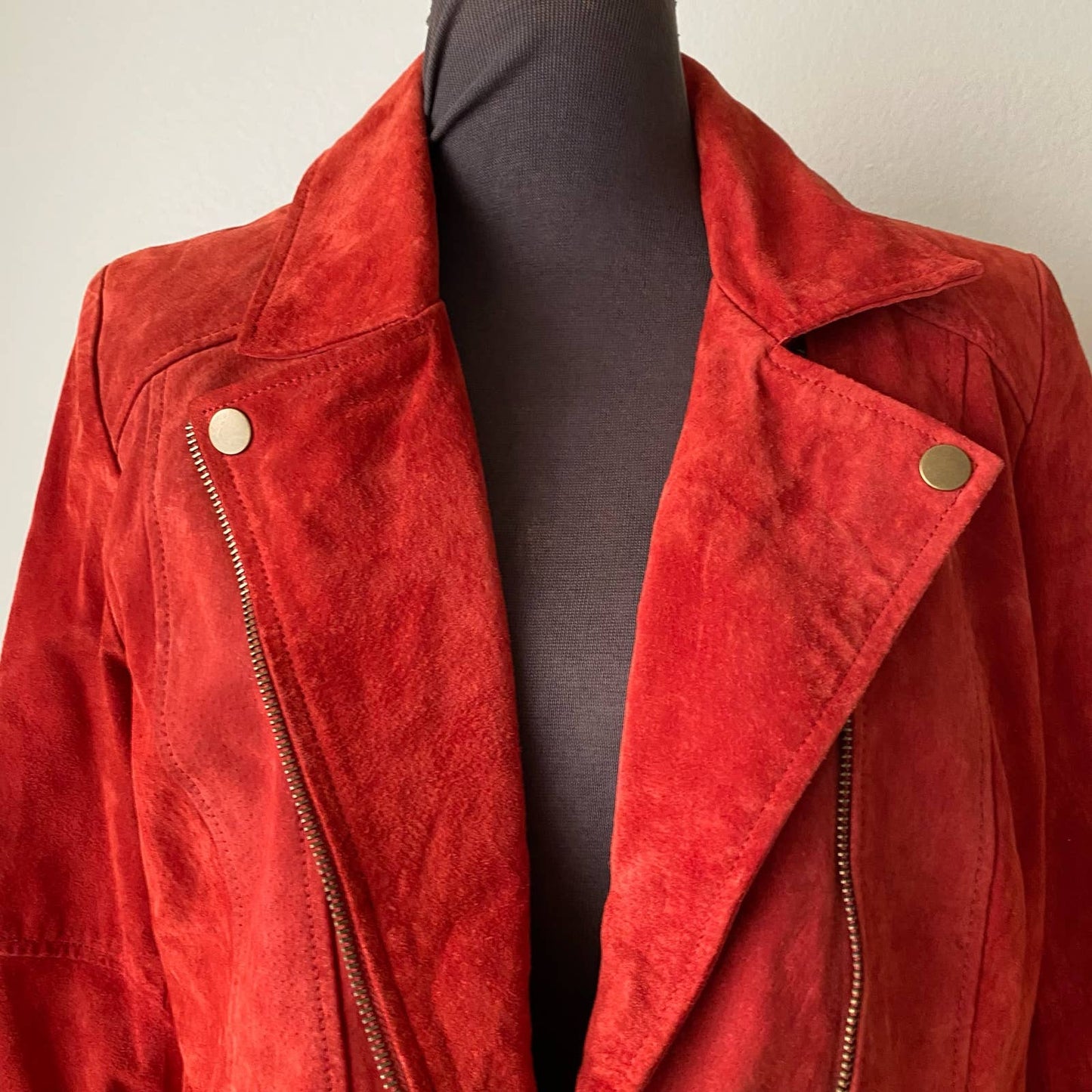 Urban Outfitter sz 6 Moto zip suede leather jacket