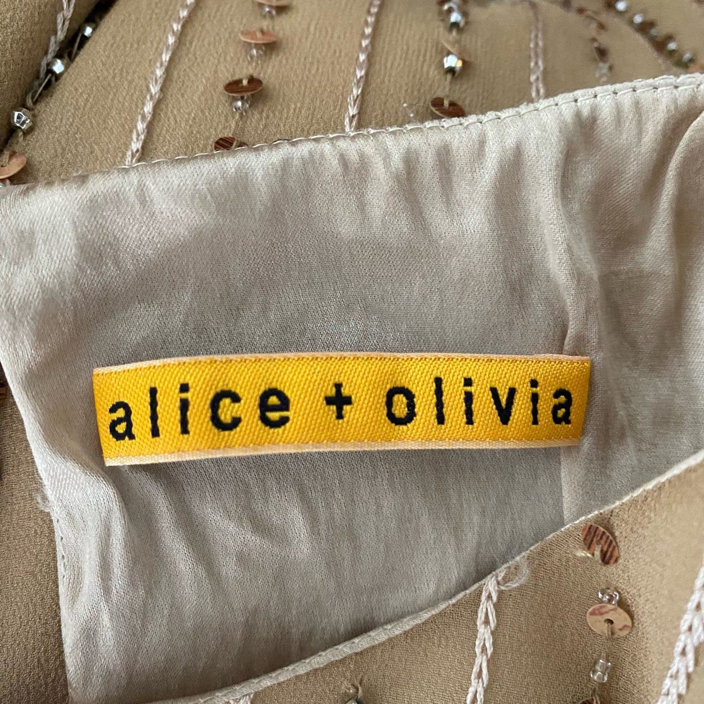 Alice + Olivia sz XS beaded mimi flapper style dress