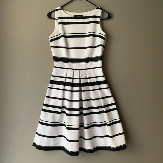 White House Black market size 0 striped a lying cocktail dress