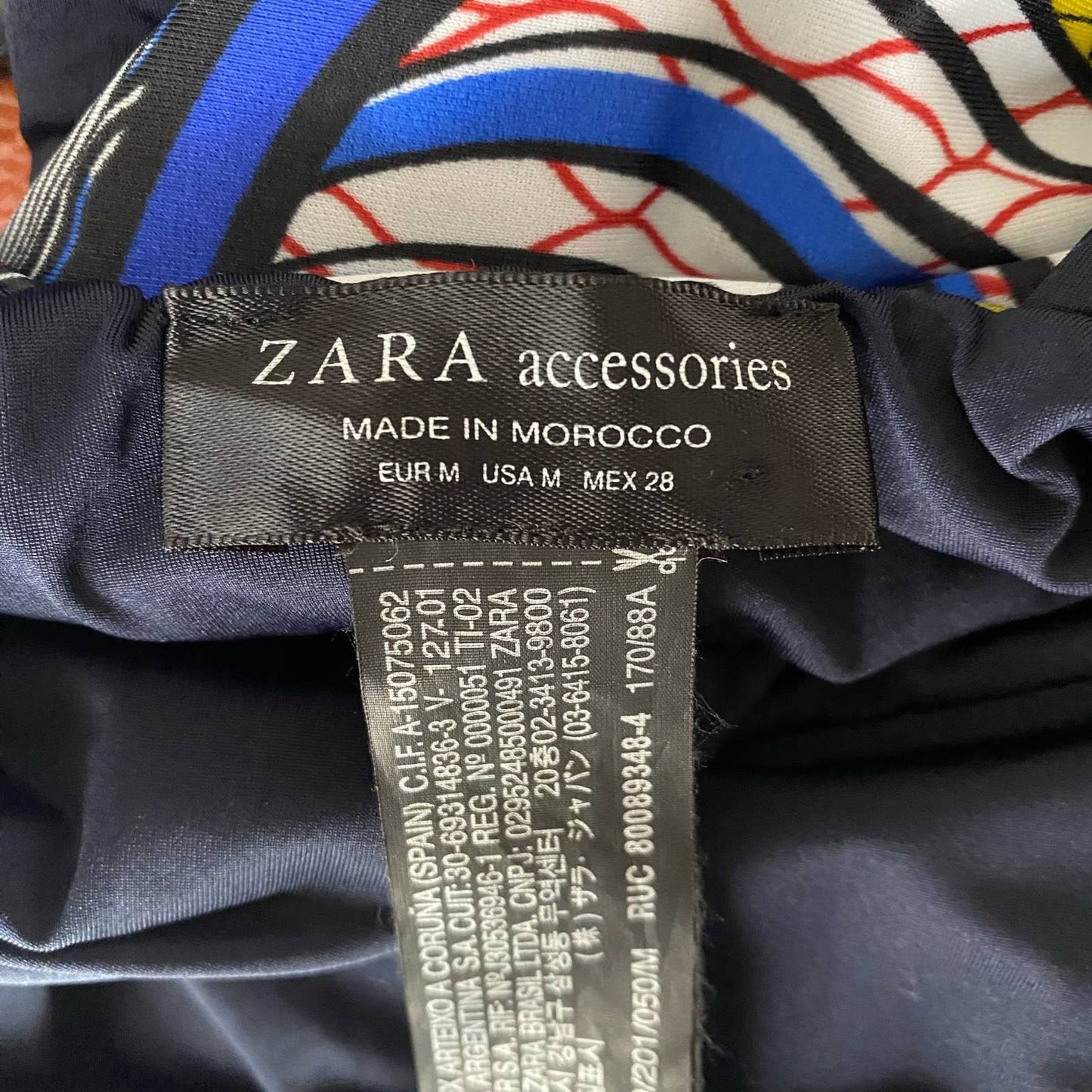 Zara sz M tropical floral deep plunge bodysuit blouse