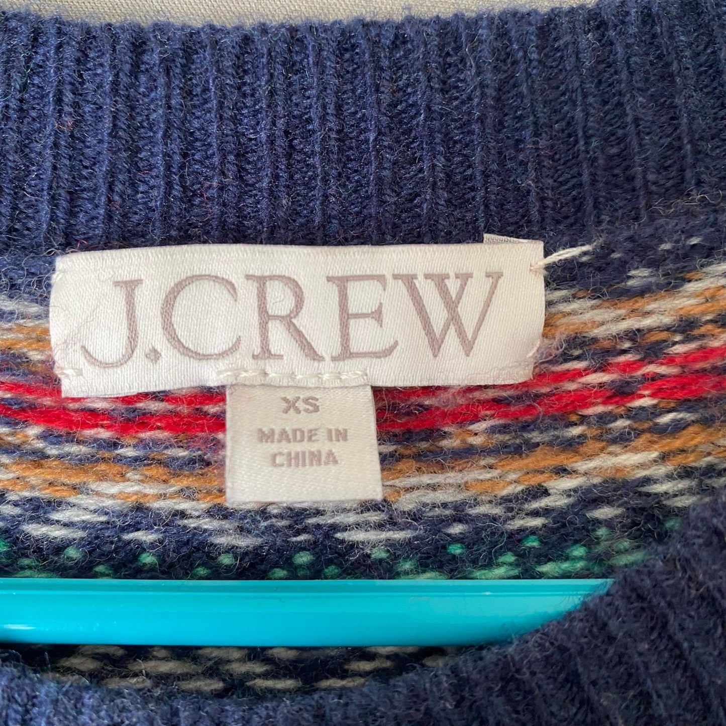 J. Crew sz XS wool blend winter warm crew neck sweater