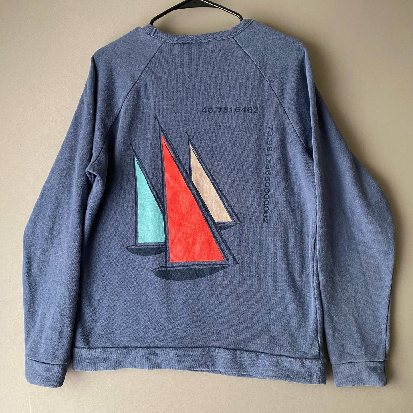 Onia sz M nautical cotton sail boat sweatshirt