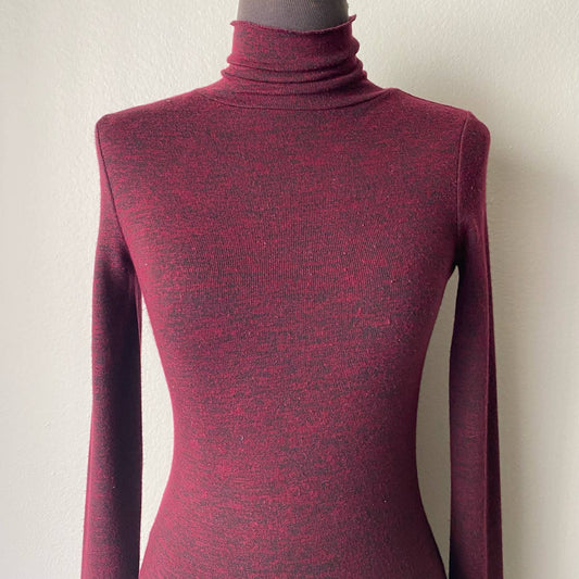 French Connection sz S turtleneck stretch long sleeve mini dress