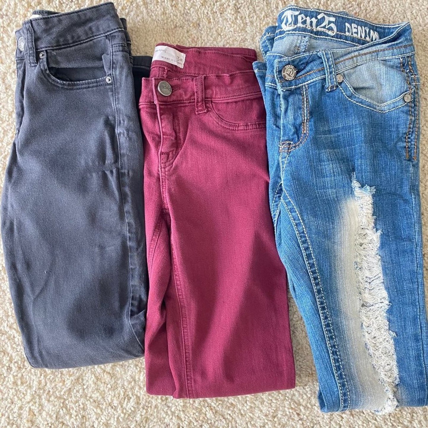 Garage/Res Kyoo/ ten25 sz 1 & 3 Junior jean lot bundle pants jeans