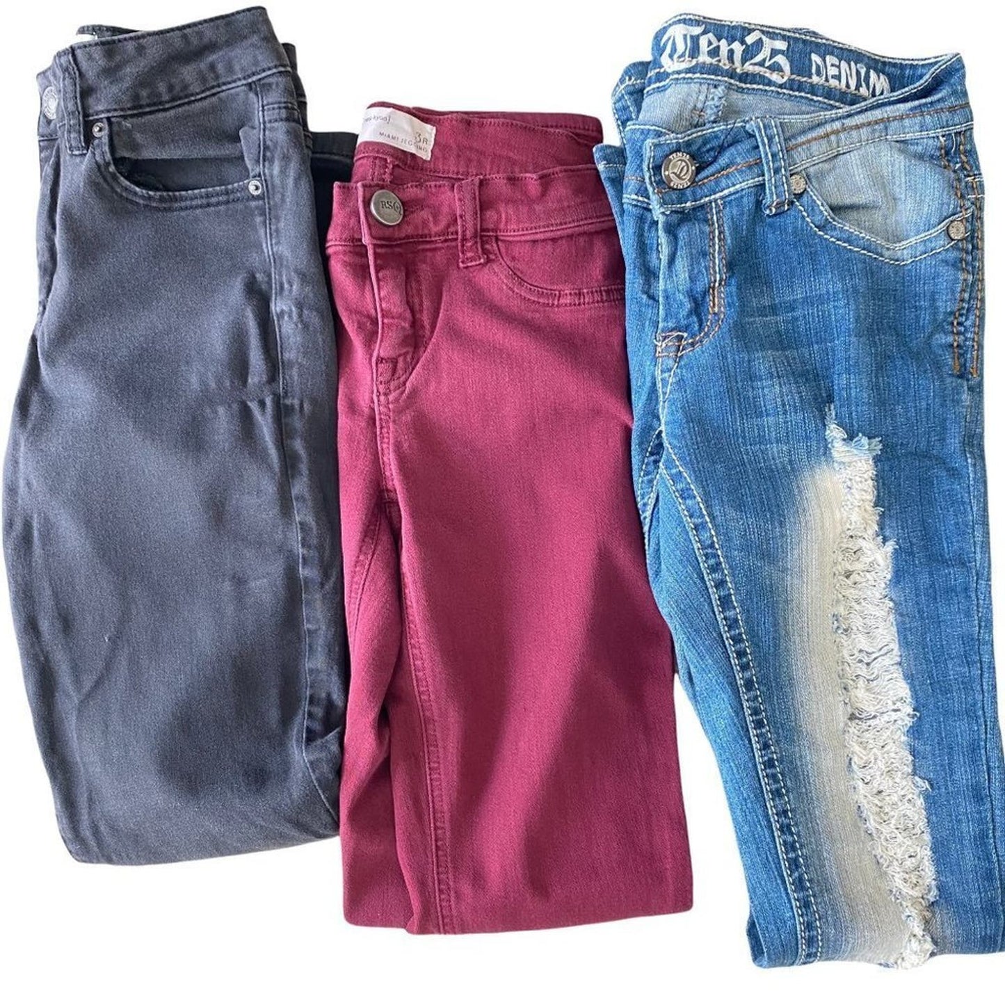 Garage/Res Kyoo/ ten25 sz 1 & 3 Junior jean lot bundle pants jeans