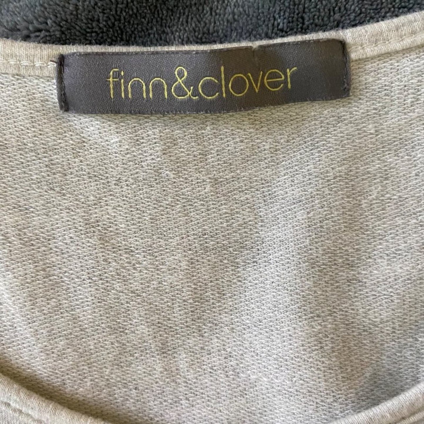 Finn & Clover sz XS cotton short sleeve scoop neck fit  flared  midi dress