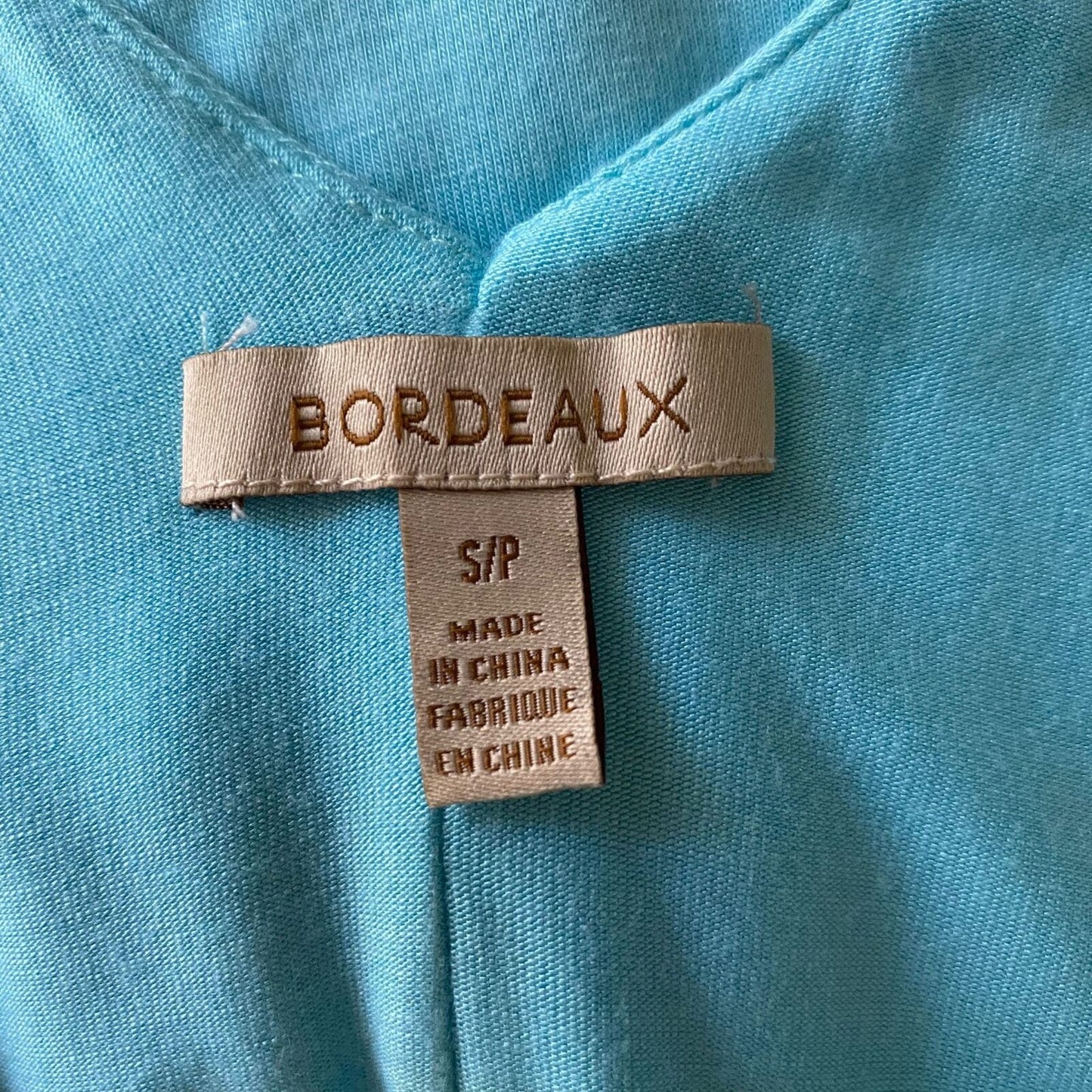 Anthropologie Bordeaux sz S  blue sleeveless tank top