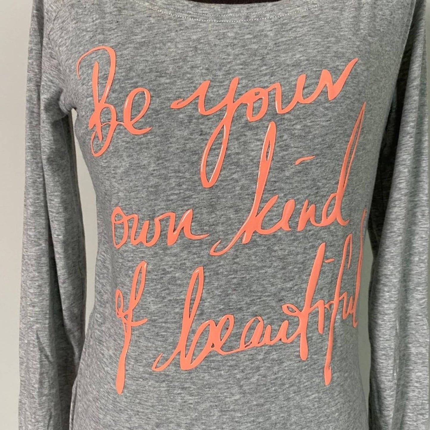Lorna Jane Life sz XS Cotton long sleeve "Be your own kind of beautiful" shirt