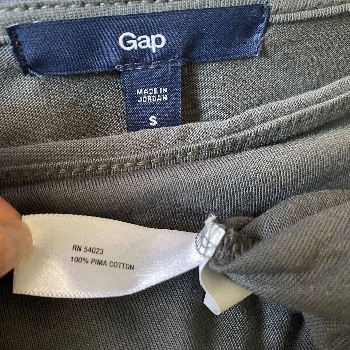 Gap sz S Long sleeve cotton cowl neck work career blouse shirt