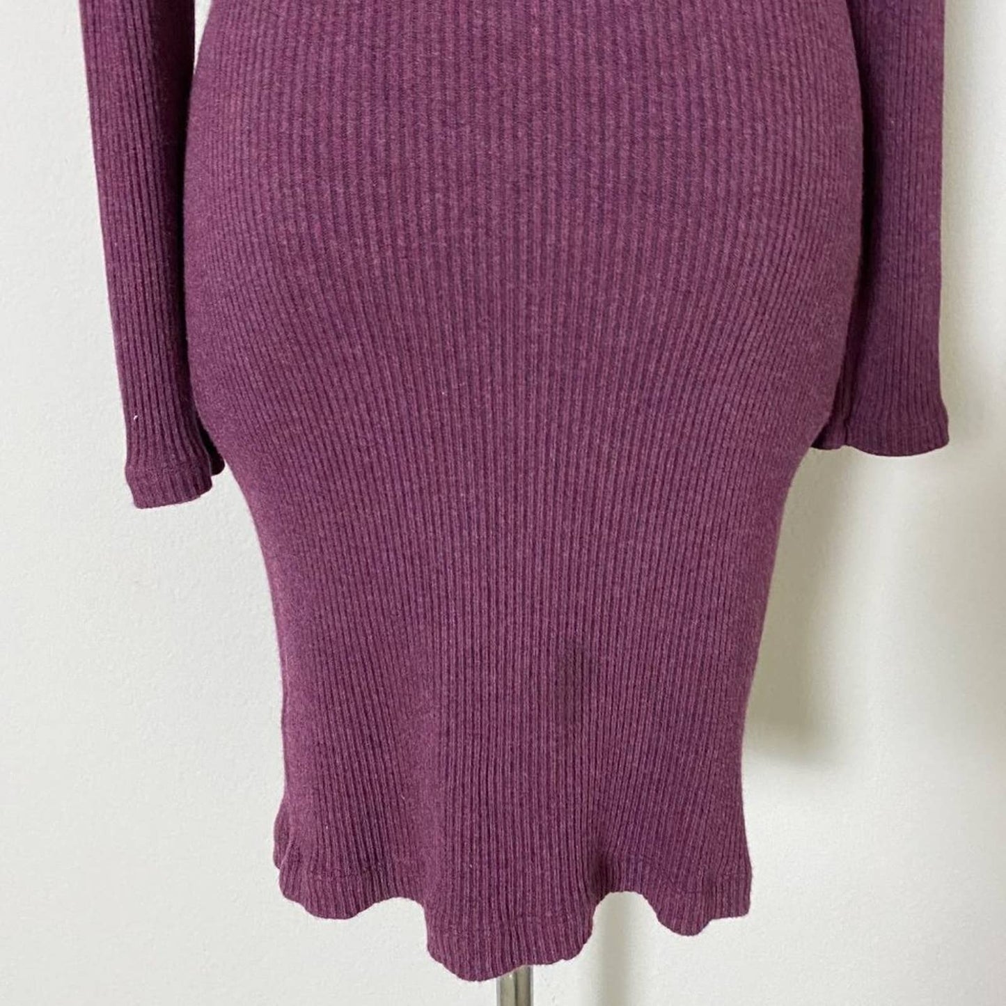 Splendid sz XS cold shoulder cable knit turtleneck mini dress
