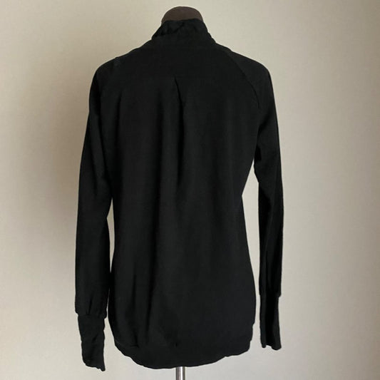 Gap sz S black cotton zip warm sweatshirt