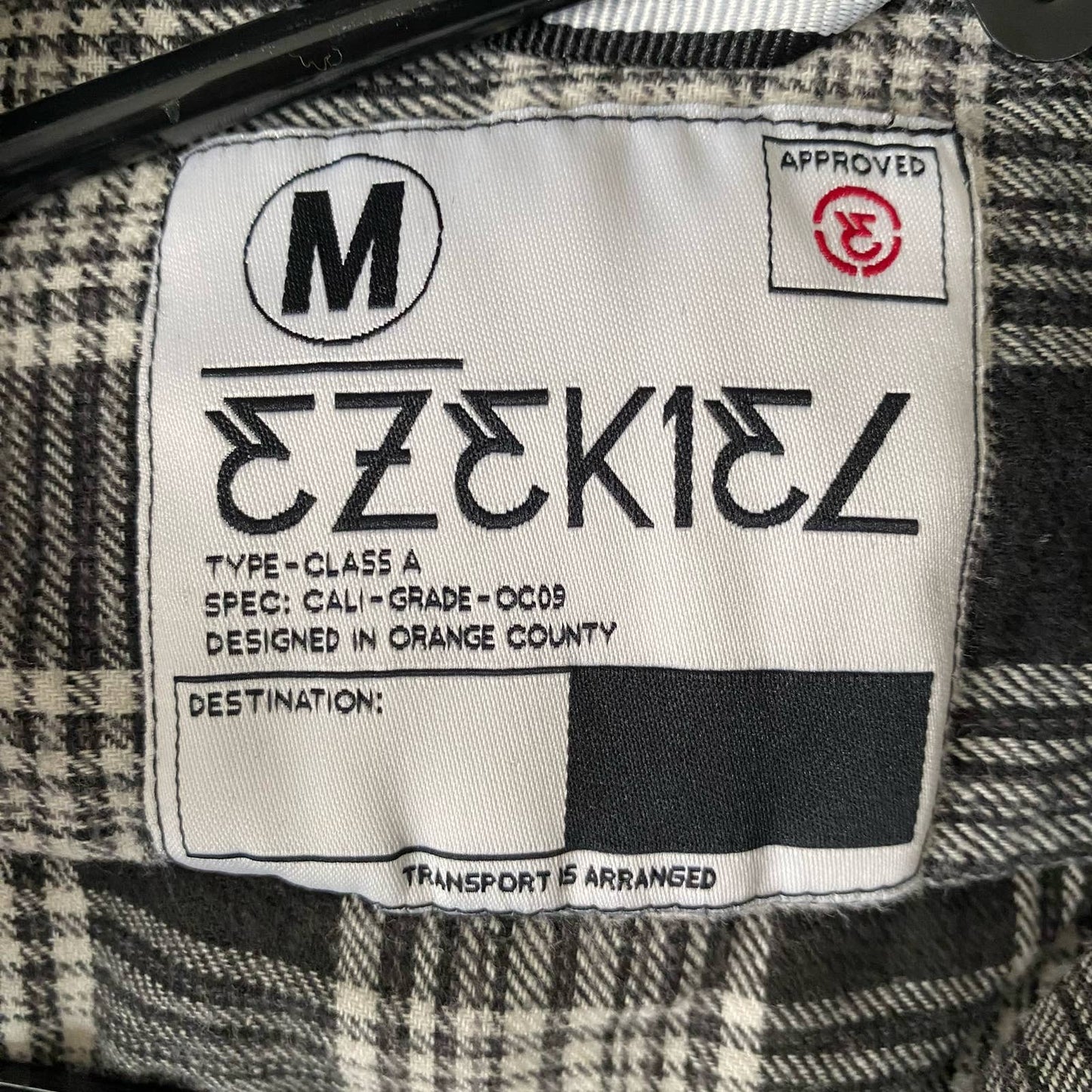 Ezekiel sz M flannel cotton hoodie