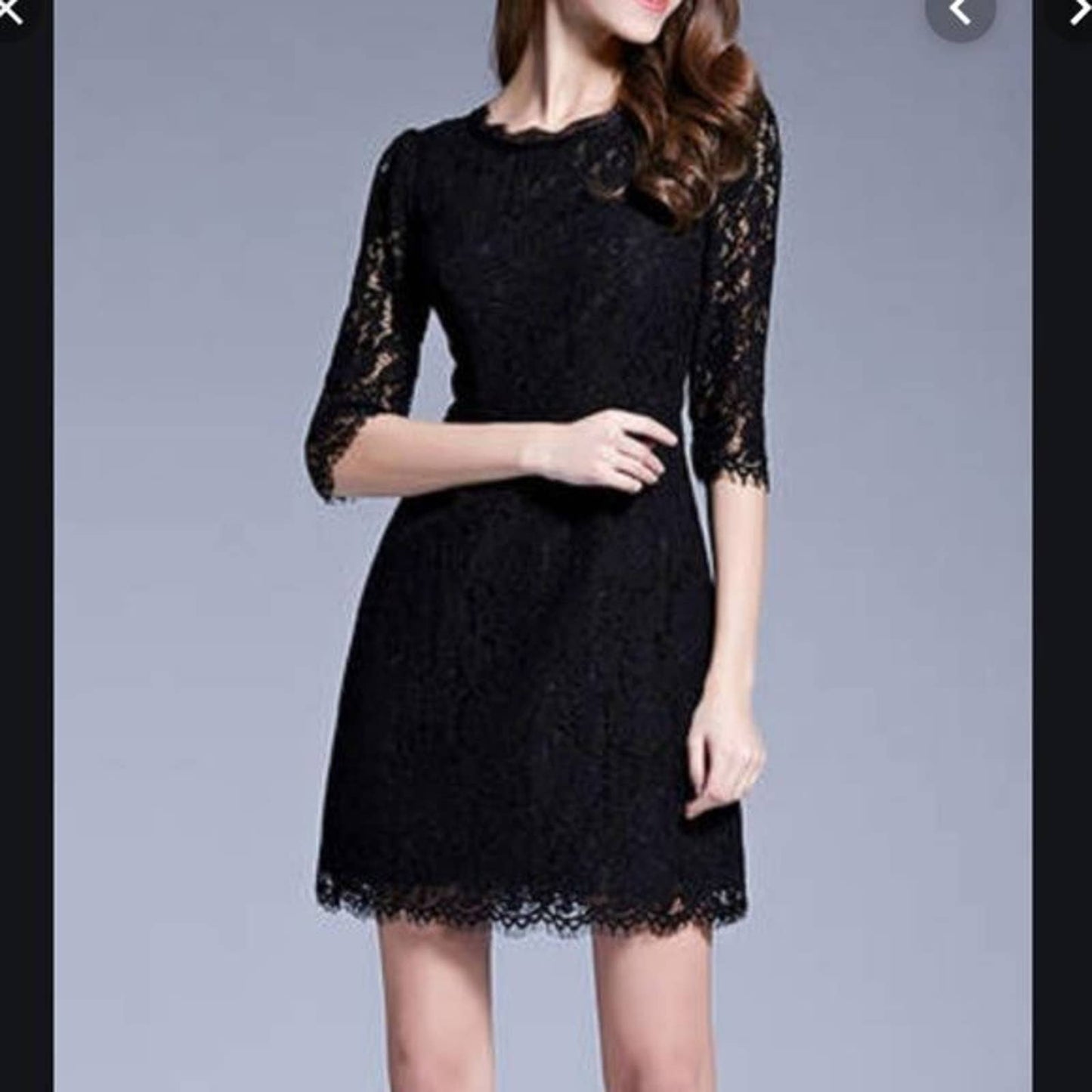 NBD sz S lace fit & flare mini dress NWT