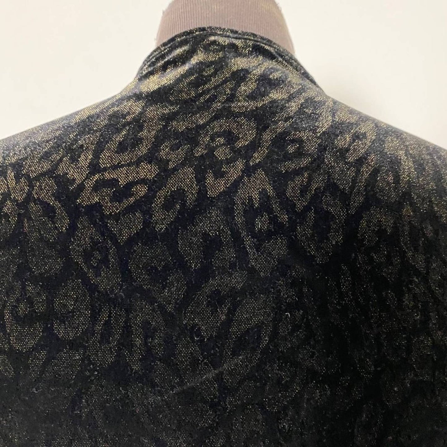 Auditions sz M 3/4 sleeve turtleneck zip velveteen sheer cutout mini dress