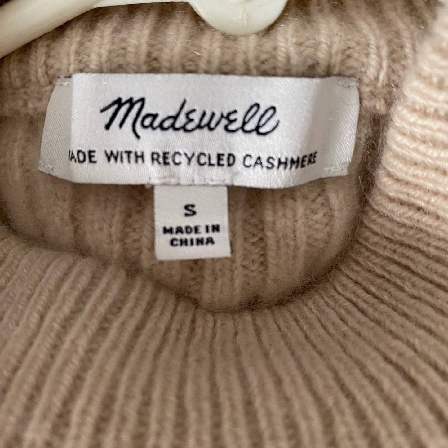 Madewell sz S cashmere turtleneck cropped sweater