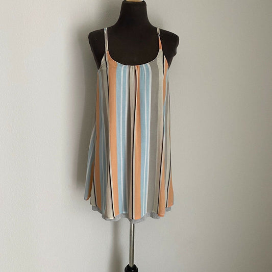 Anthropologie Dolan sz XS Boho Spaghetti straps Stripe shift dress