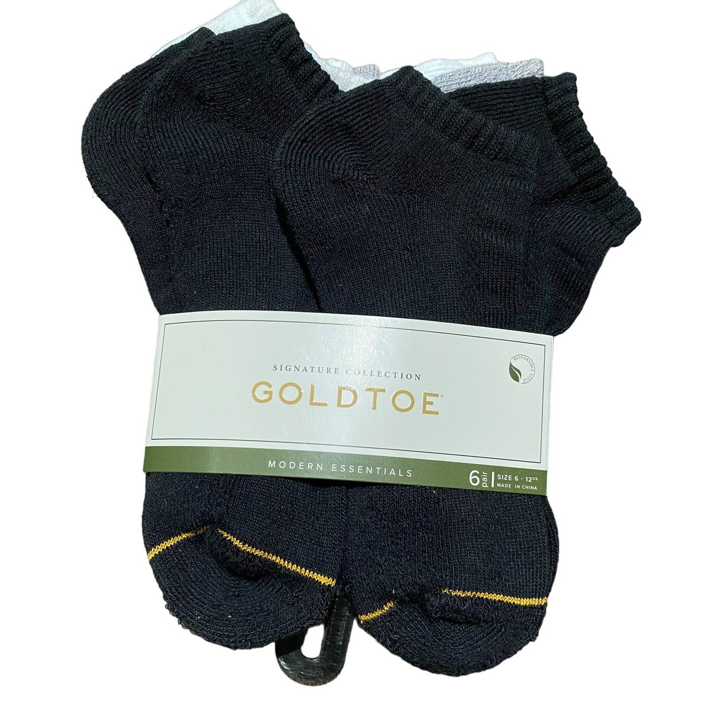 Gold Toe 6 pair Signature Collection sz 6-12.5 ankle socks