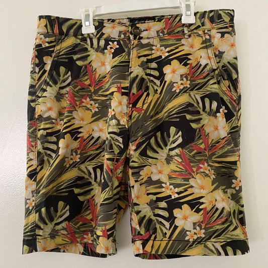 Aeropostale sz 34 tropical print shorts with pockets