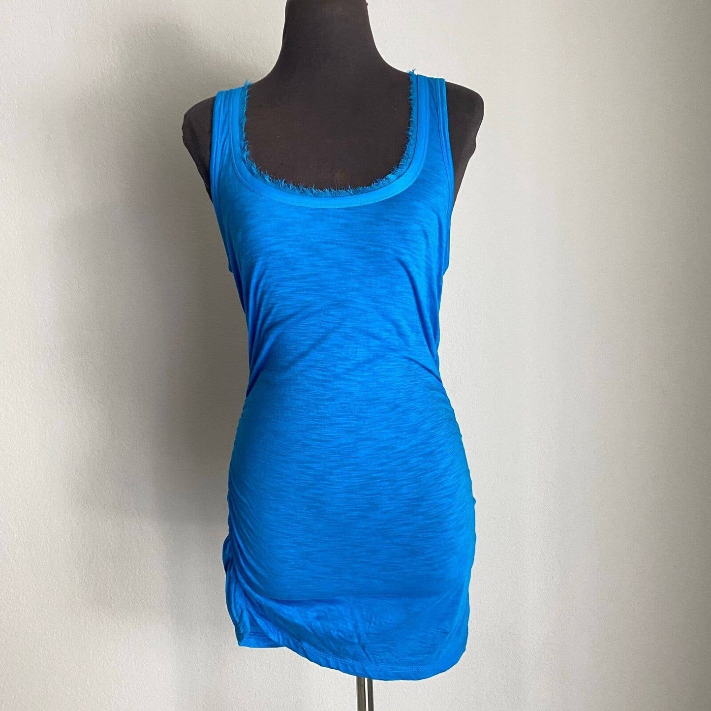 Caslon sz S cotton sleeveless scoop neck fitted thin summer long tank top