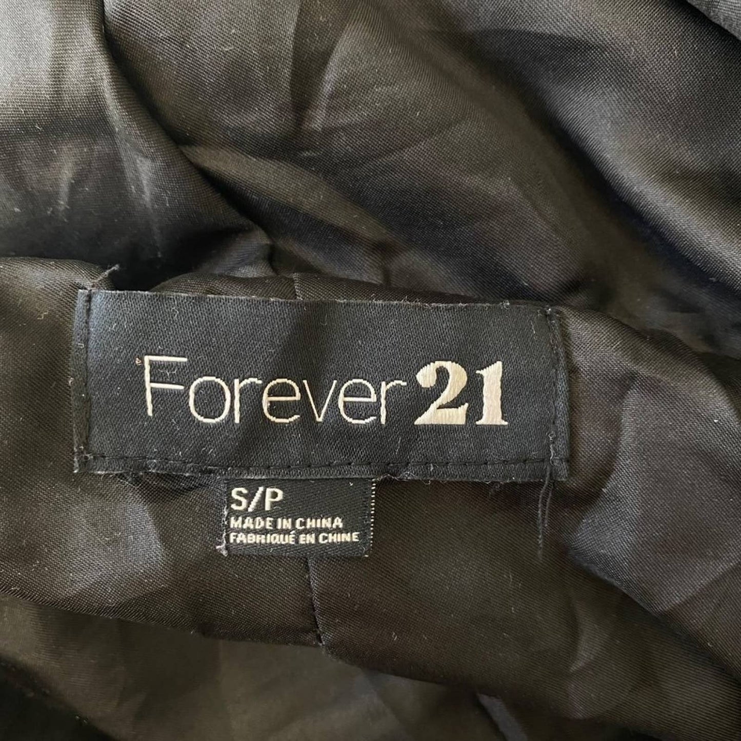 Forever 21 sz S Long sleeve plaid hooded w pocket jacket hoodie