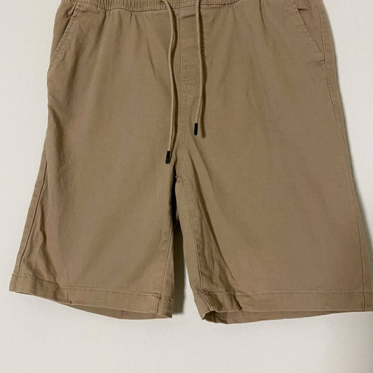 Truth & Theory sz M elastic waist draw string khaki shorts