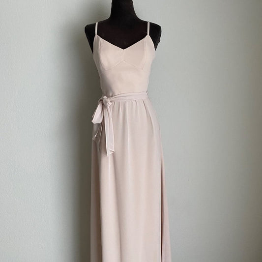 Ceremony sz M pink  sweetheart maxi wedding formal gown