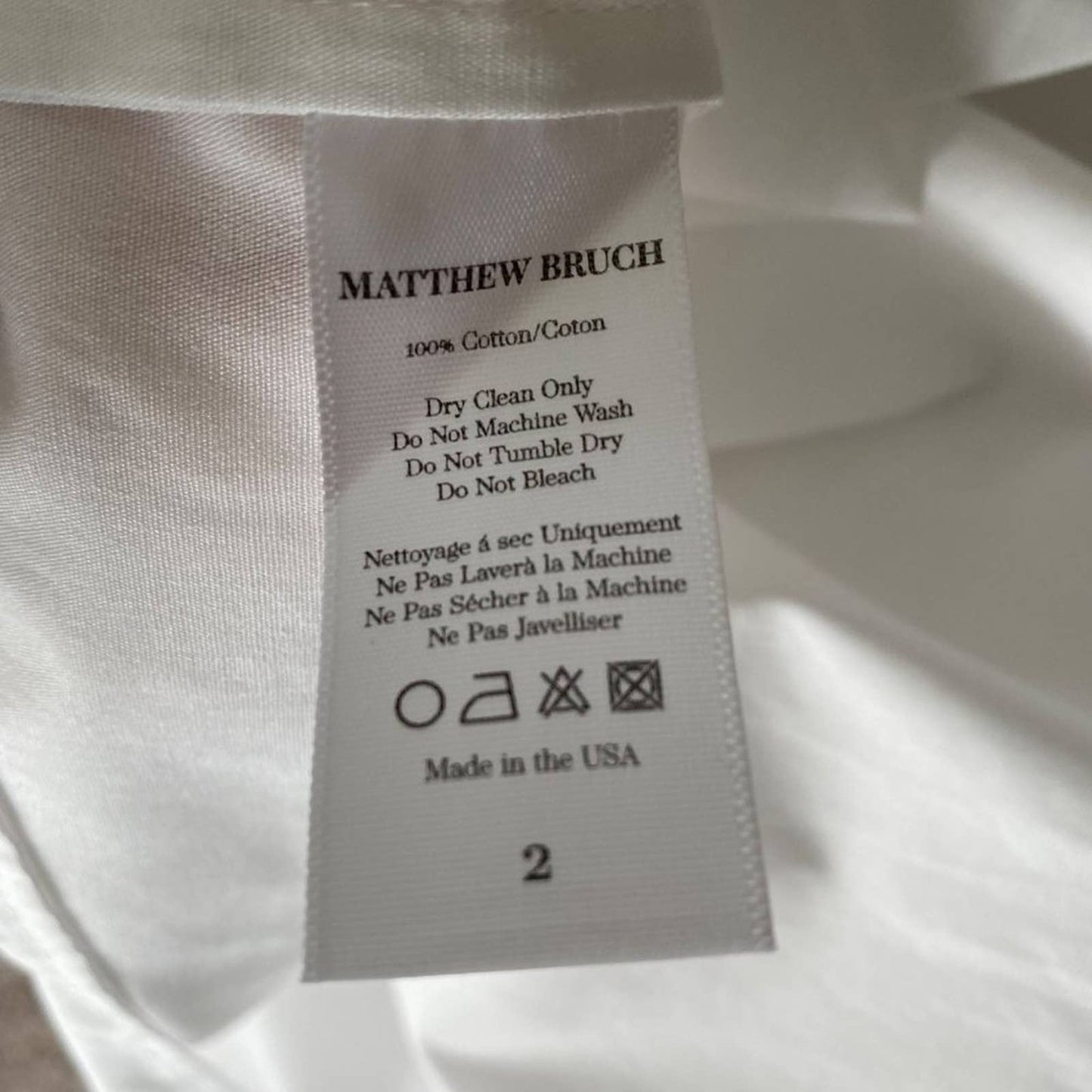 Matthew Bruch sz 2 Full length Cross Strap Maxi Dress NWT