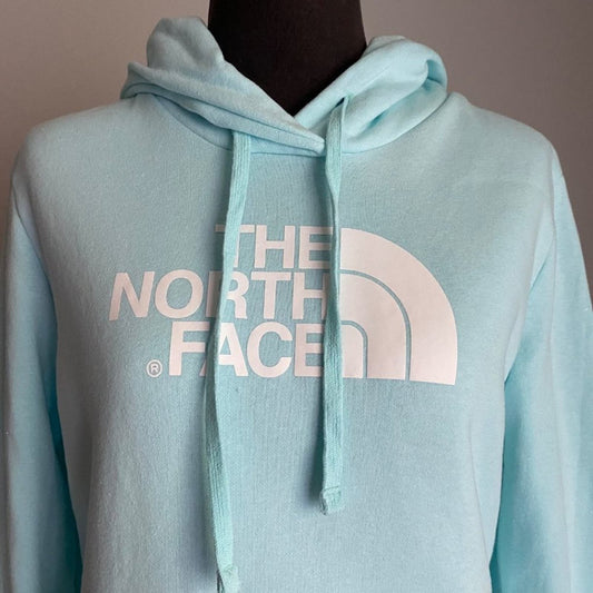 The North Face sz M baby blue drawstring hoodie NWOT
