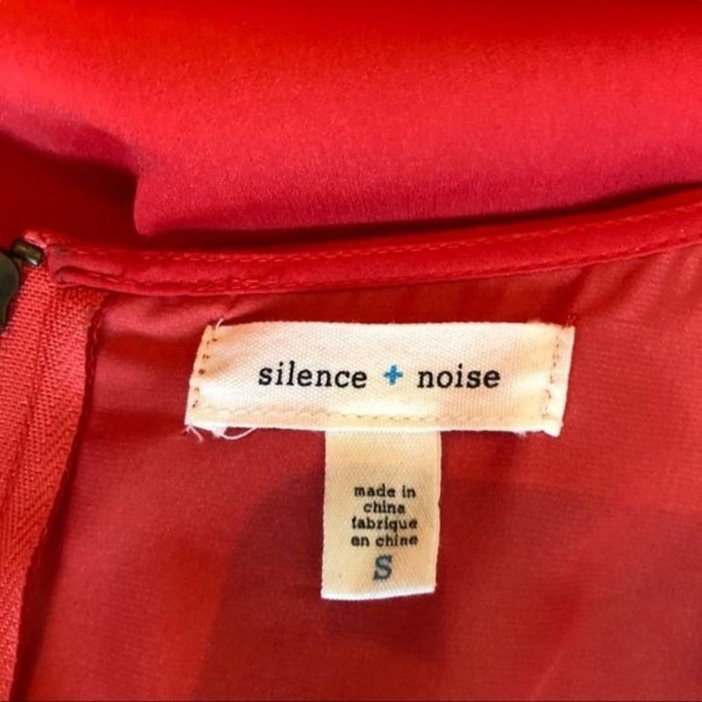 Anthropologie Silence + Noise sz S block color 60s vintage inspired mini dress