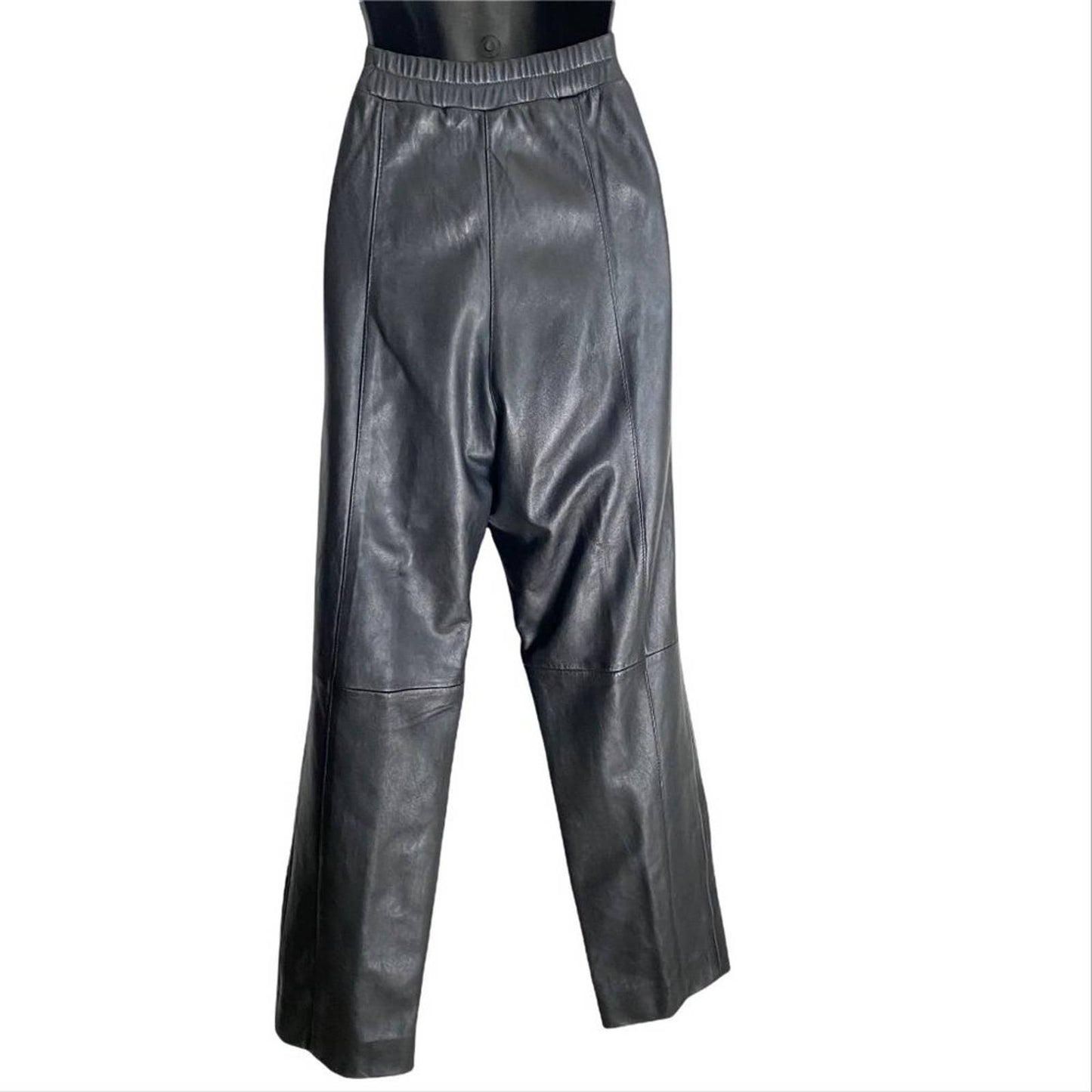 Zana Couture sz 12  High rise VINTAGE 80s 90s 100% Leather pants